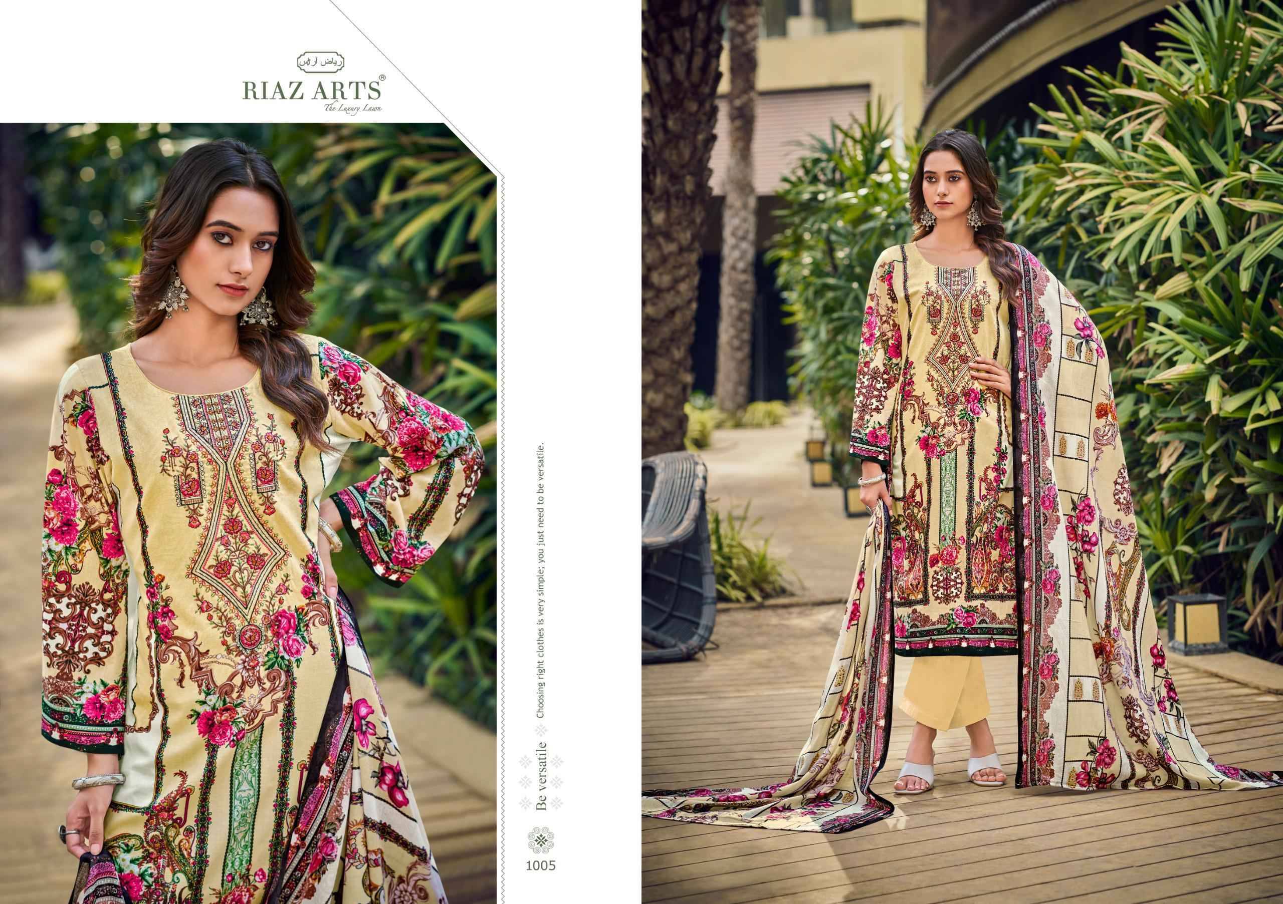 MUSAFIR.37 By RIAZ ARTS 1001 TO 1006 Series Beautiful Festive Suits Stylish Fancy Colorful Casual Wear & Ethnic Wear Cotton Cambric Lawn Print Dresses At Wholesale Price